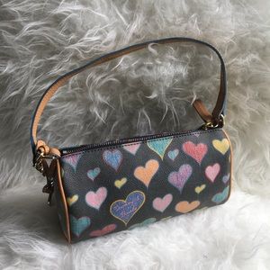 Authentic Beautiful heart Dooney & Bourke Clutch